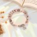 Elephant Gifts for Women, Natural Sone Inspiration Strong Elephant Bracelet for Women Teen GirlsH0008-Strong-Pink