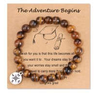 Graduation Gift for Him 2022, High School College Graduation Gift for Best Friends Boys Son HA005-Grad-Compass-Brown