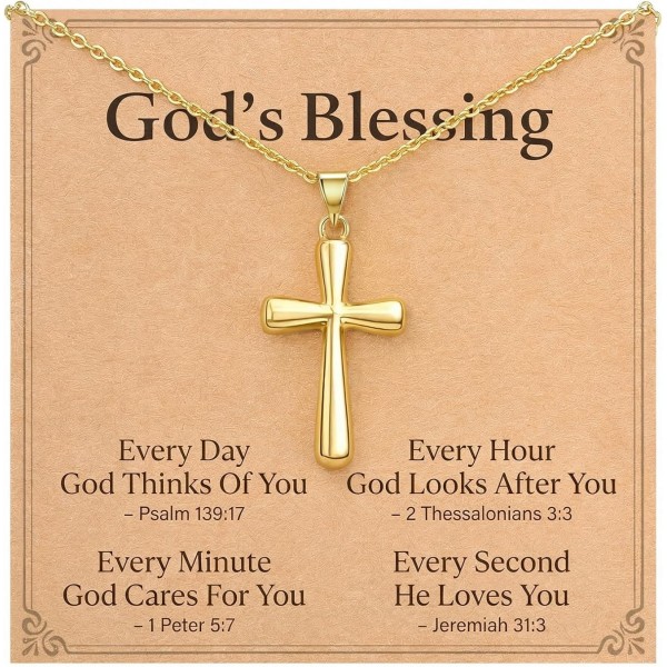 HGDEER God's Blessing Necklace Gift for Girls, Inspirational Christian Religious Jewelry Gifts for Tween Teen Girls