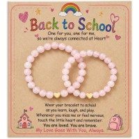 Mother Daughter Back to School First Day of Kindergarten Bracelet Gifts