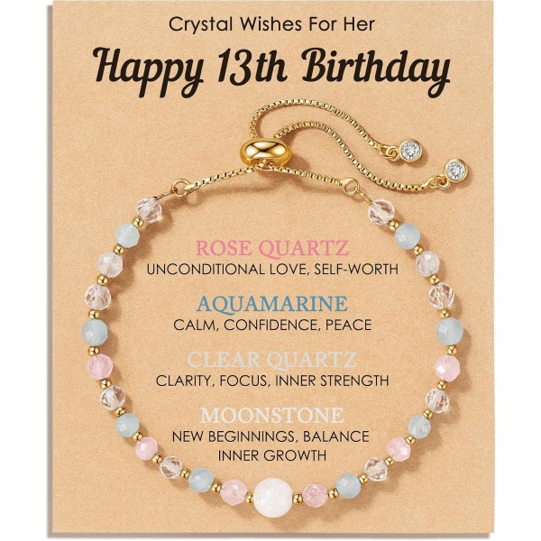 HGDEER 13th Birthday Decorations Gifts for Girls, 13 Year Old Girl Bracelet HGDEER 13th Birthday Decorations Gifts for Girls, 13 Year Old Girl Bracelet