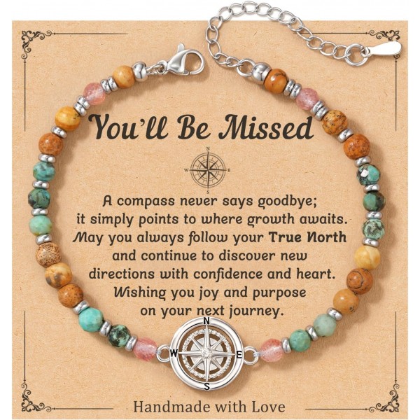 Moving Going Away Farewell Goodbye Gift for Coworker Women Friend Bracelet Moving Going Away Farewell Goodbye Gift for Coworker Women Friend Bracelet
