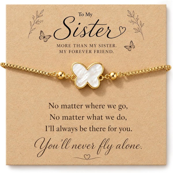 HGDEER Sister Birthday Gift from Sister Bracelet for Christmas Mothers Day HGDEER Sister Birthday Gift from Sister Bracelet for Christmas Mothers Day