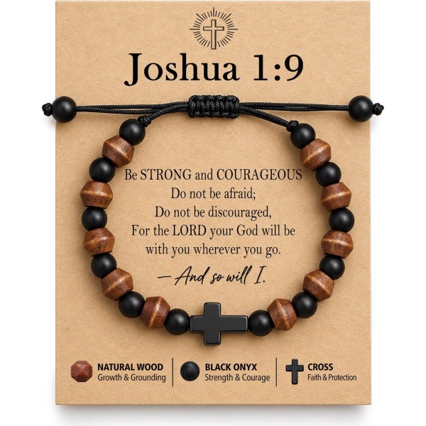 HGDEER Cross Bracelets for Teen & Boys Confirmation First Communion Gifts HGDEER Cross Bracelets for Teen & Boys Confirmation First Communion Gifts