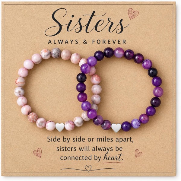 HGDEER Sisters Gifts from Sister Bracelet Gift for Birthday Christmas HGDEER Sisters Gifts from Sister Bracelet Gift for Birthday Christmas