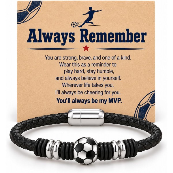 Soccer Gifts for Boys 8-12, Soccer Bracelet Accessories Stuff for Teen Boy Soccer Gifts for Boys 8-12, Soccer Bracelet Accessories Stuff for Teen Boy