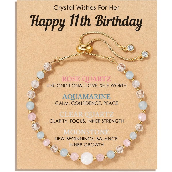 Her Milestone Birthday, Crystal Wishes Bracelet Gifts for Girls Her Milestone Birthday, Crystal Wishes Bracelet Gifts for Girls