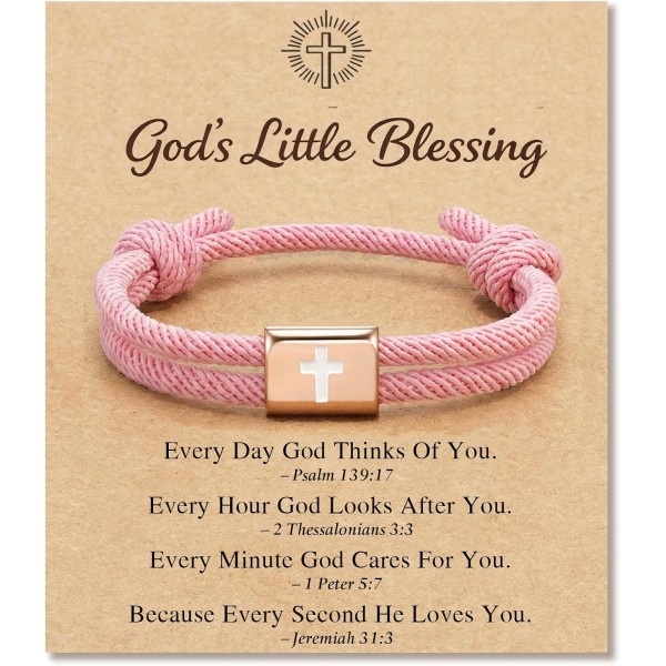 She Is a Child of God, Cross Bracelet Baptism Gifts for Girls She Is a Child of God, Cross Bracelet Baptism Gifts for Girls