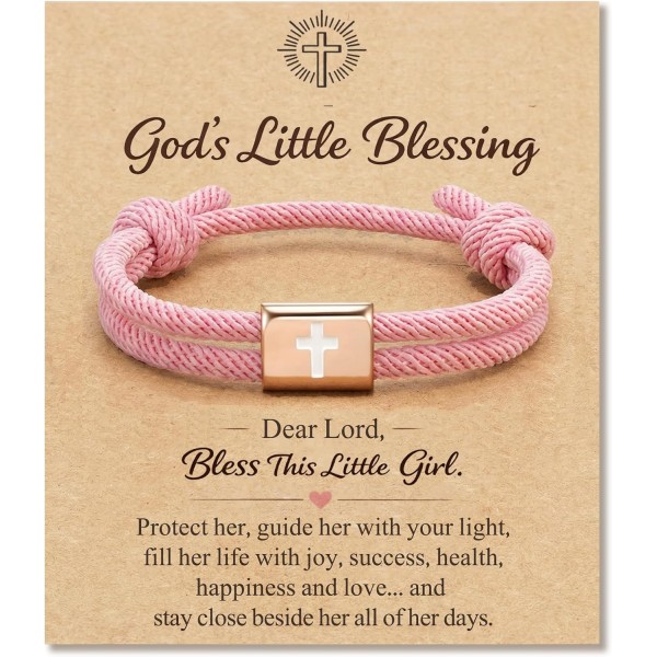 She Is a Child of God, Cross Bracelet Baptism Gifts for Girls She Is a Child of God, Cross Bracelet Baptism Gifts for Girls